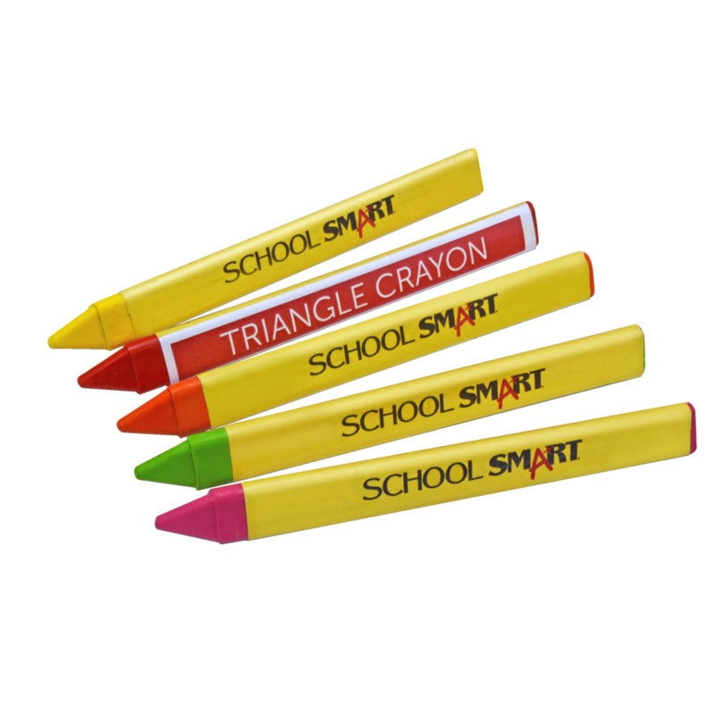 School Smart Triangular Crayons, Set of 16 - Image 3